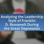 Analyzing the Leadership Style of Franklin D. Roosevelt During the Great Depression
