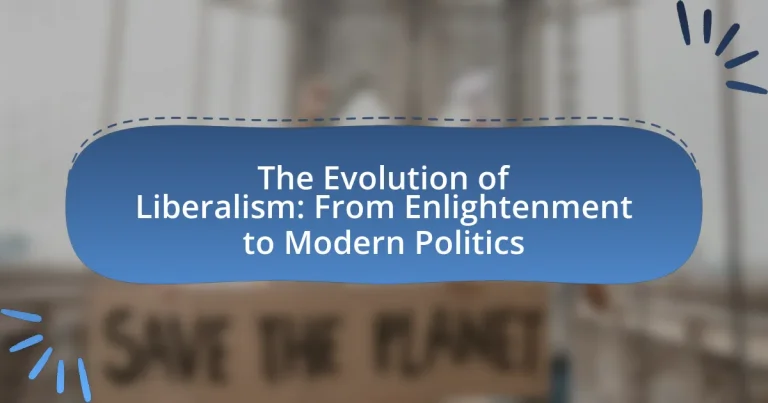 The Evolution of Liberalism: From Enlightenment to Modern Politics