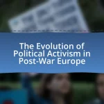 The Evolution of Political Activism in Post-War Europe