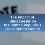 The Impact of Julius Caesar on the Roman Republic’s Transition to Empire