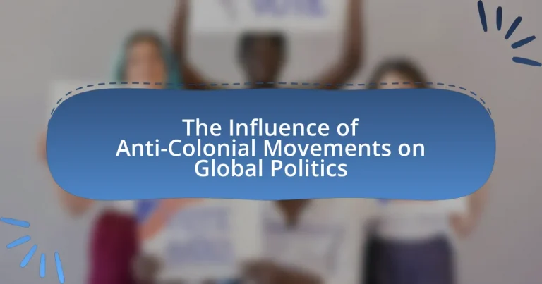 The Influence of Anti-Colonial Movements on Global Politics