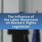 The Influence of the Labor Movement on Workers’ Rights Legislation