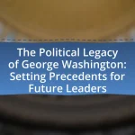 The Political Legacy of George Washington: Setting Precedents for Future Leaders
