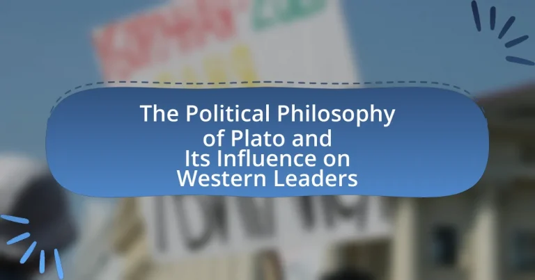The Political Philosophy of Plato and Its Influence on Western Leaders