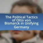 The Political Tactics of Otto von Bismarck in Unifying Germany