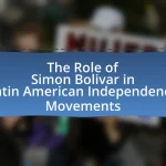 The Role of Simon Bolivar in Latin American Independence Movements