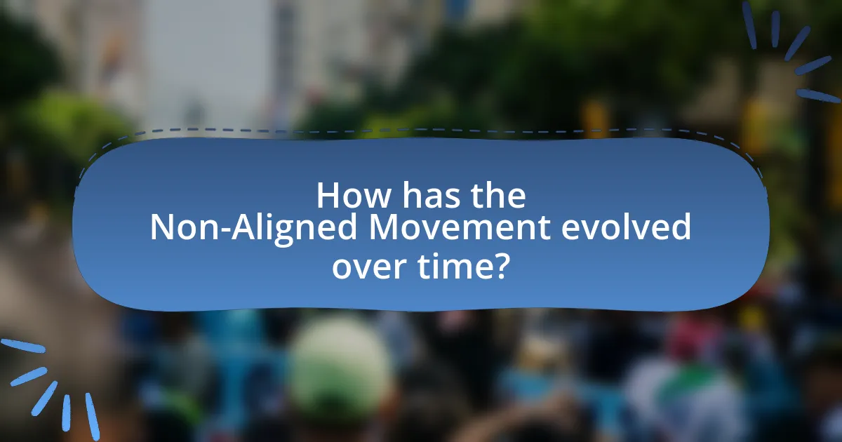 How has the Non-Aligned Movement evolved over time?