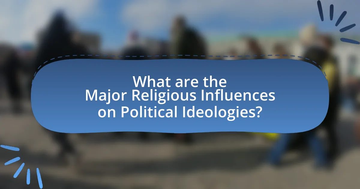 What are the Major Religious Influences on Political Ideologies?