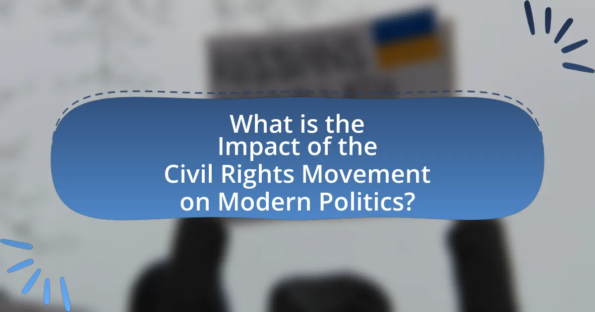 What is the Impact of the Civil Rights Movement on Modern Politics?