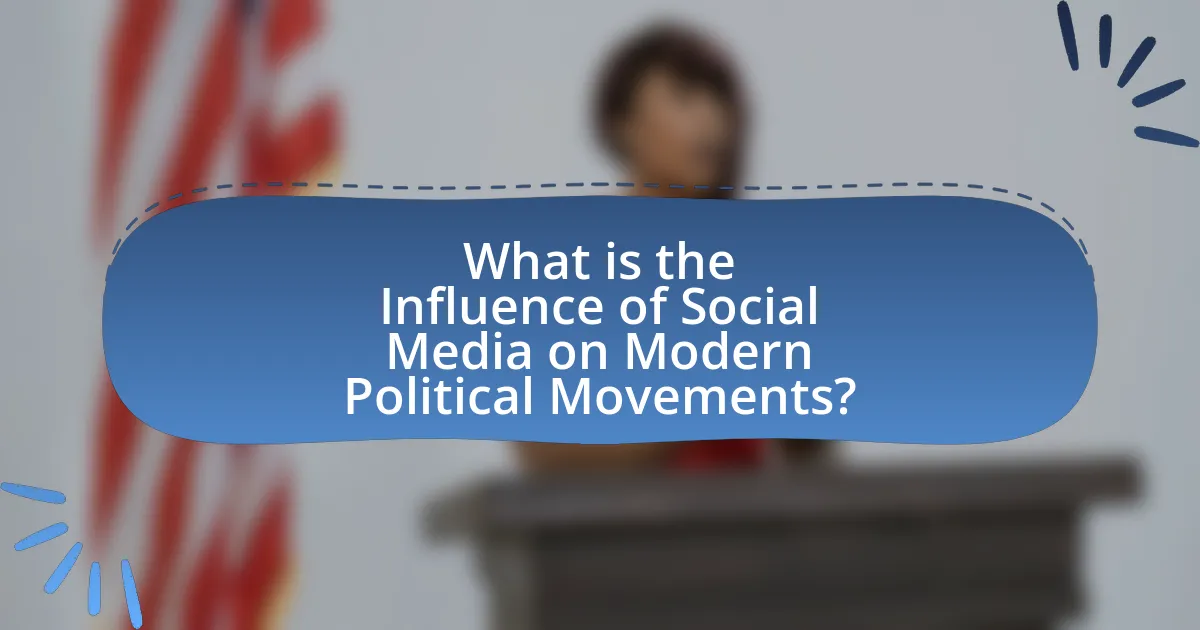 What is the Influence of Social Media on Modern Political Movements?